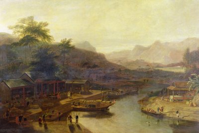 Eine Ansicht in China: Teepflanze kultivieren, ca. 1810 von William Daniell